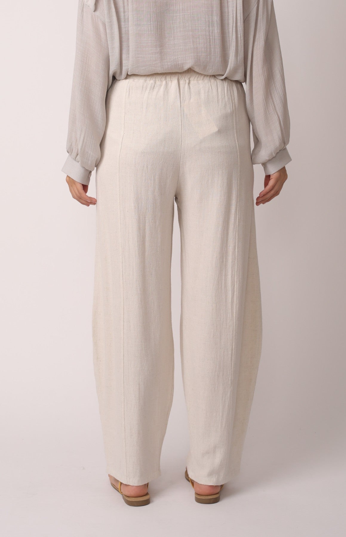 Japanese Zen Cotton Linen Palazzo Pants | Zen