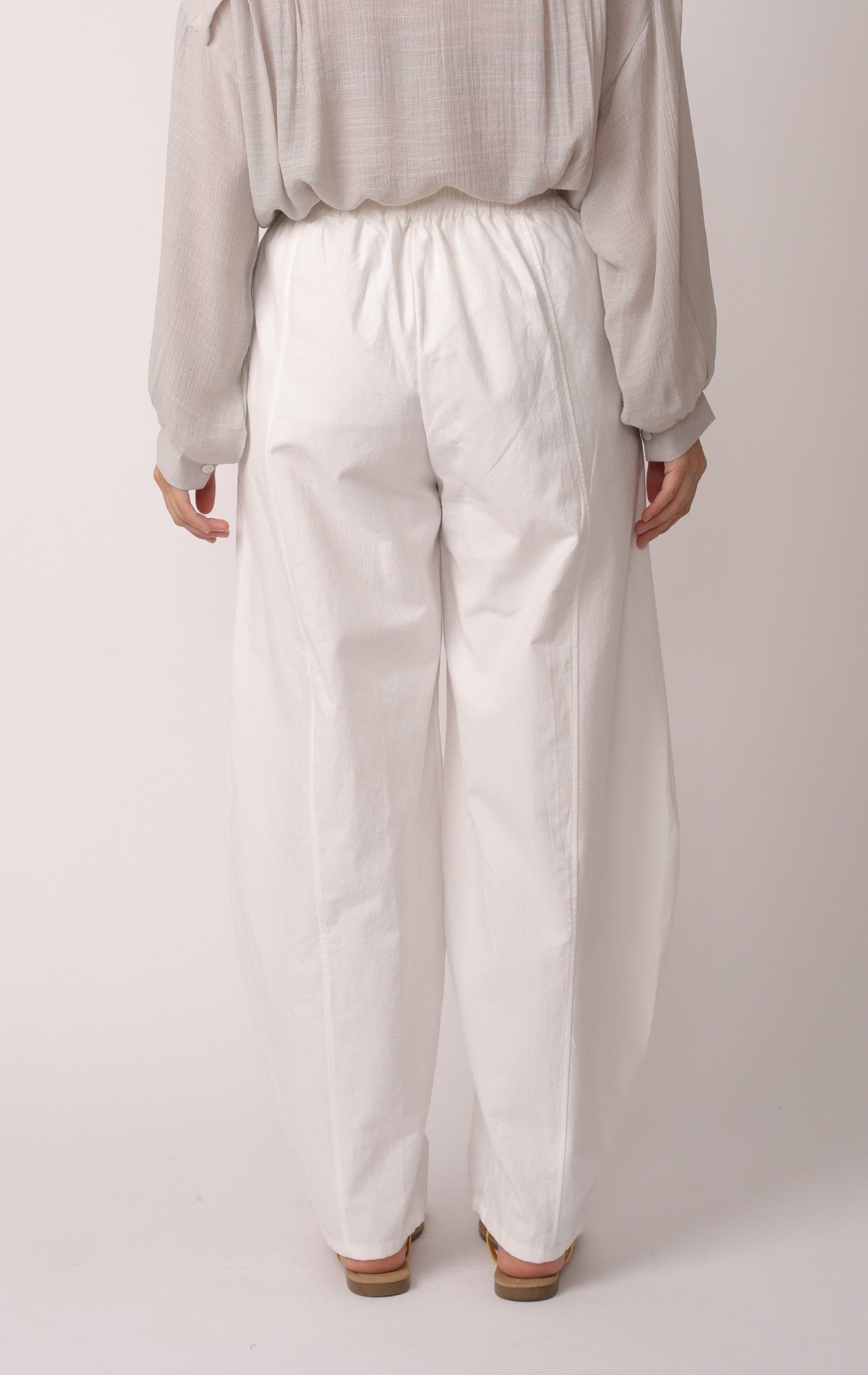 Japanese Zen Cotton Linen Palazzo Pants | Zen