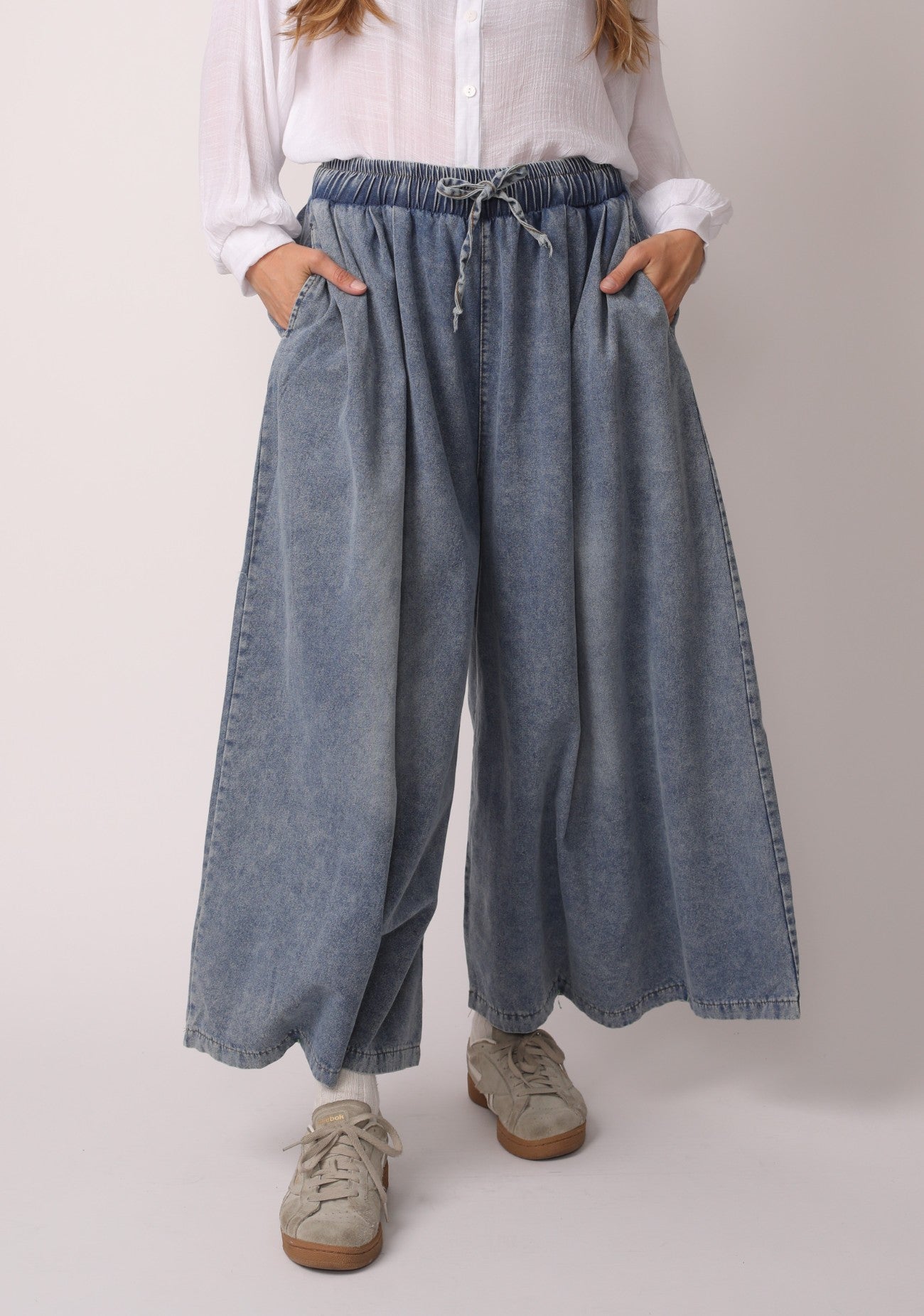 Light Blue Palazzo Jeans