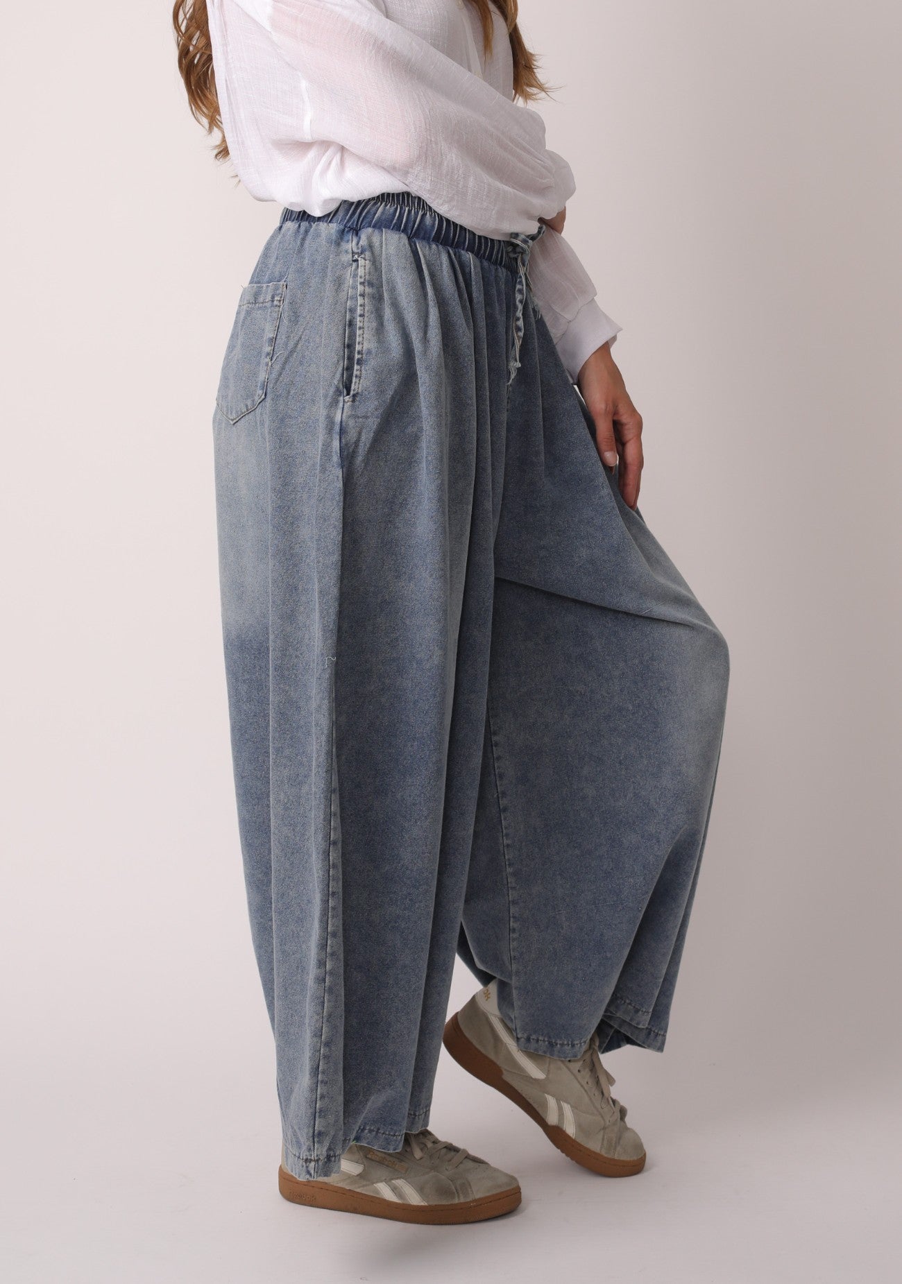 Light Blue Palazzo Jeans