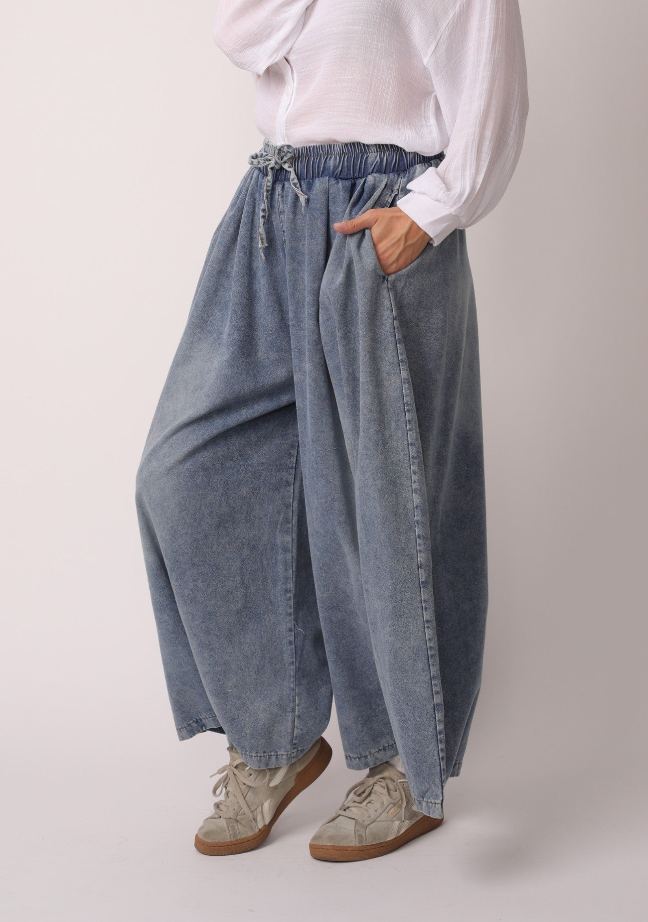 Light Blue Palazzo Jeans
