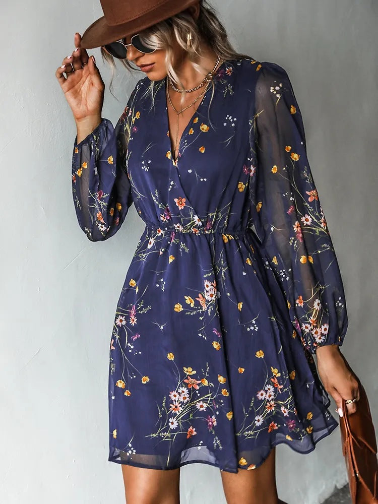Floral Muse Chiffon Midi Dress