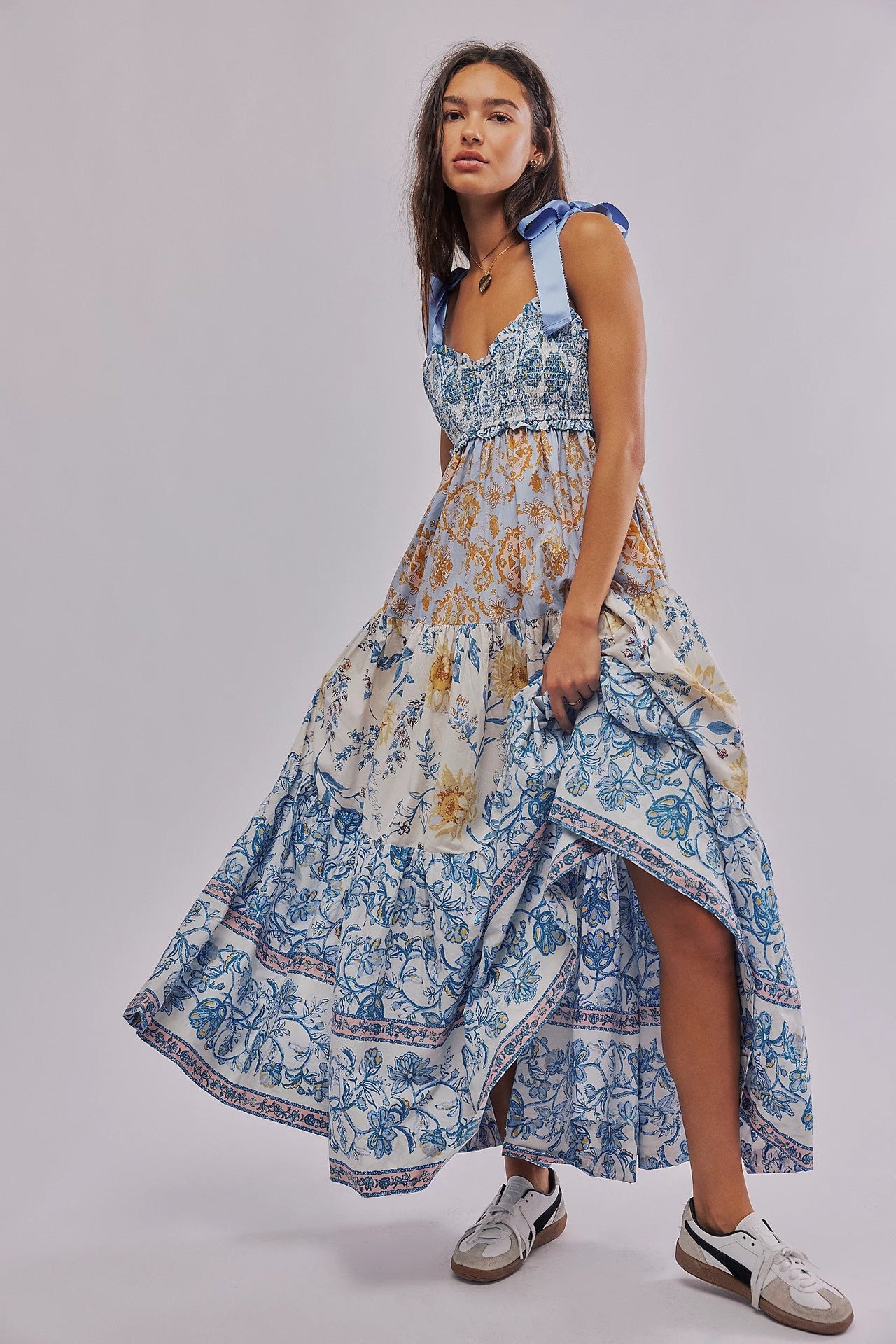 Bloom Sleeveless Floral Maxi Dress
