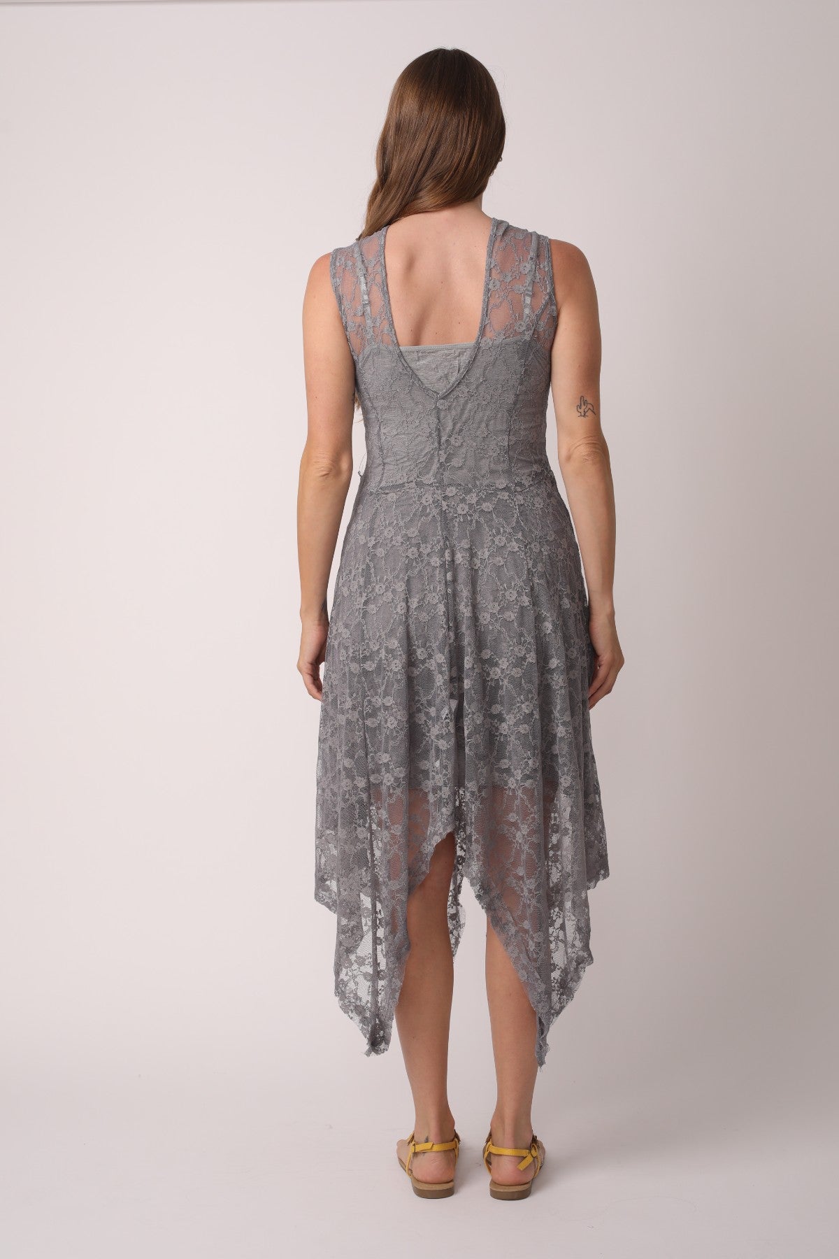 Layered Irregular Lace Bohemian Dress