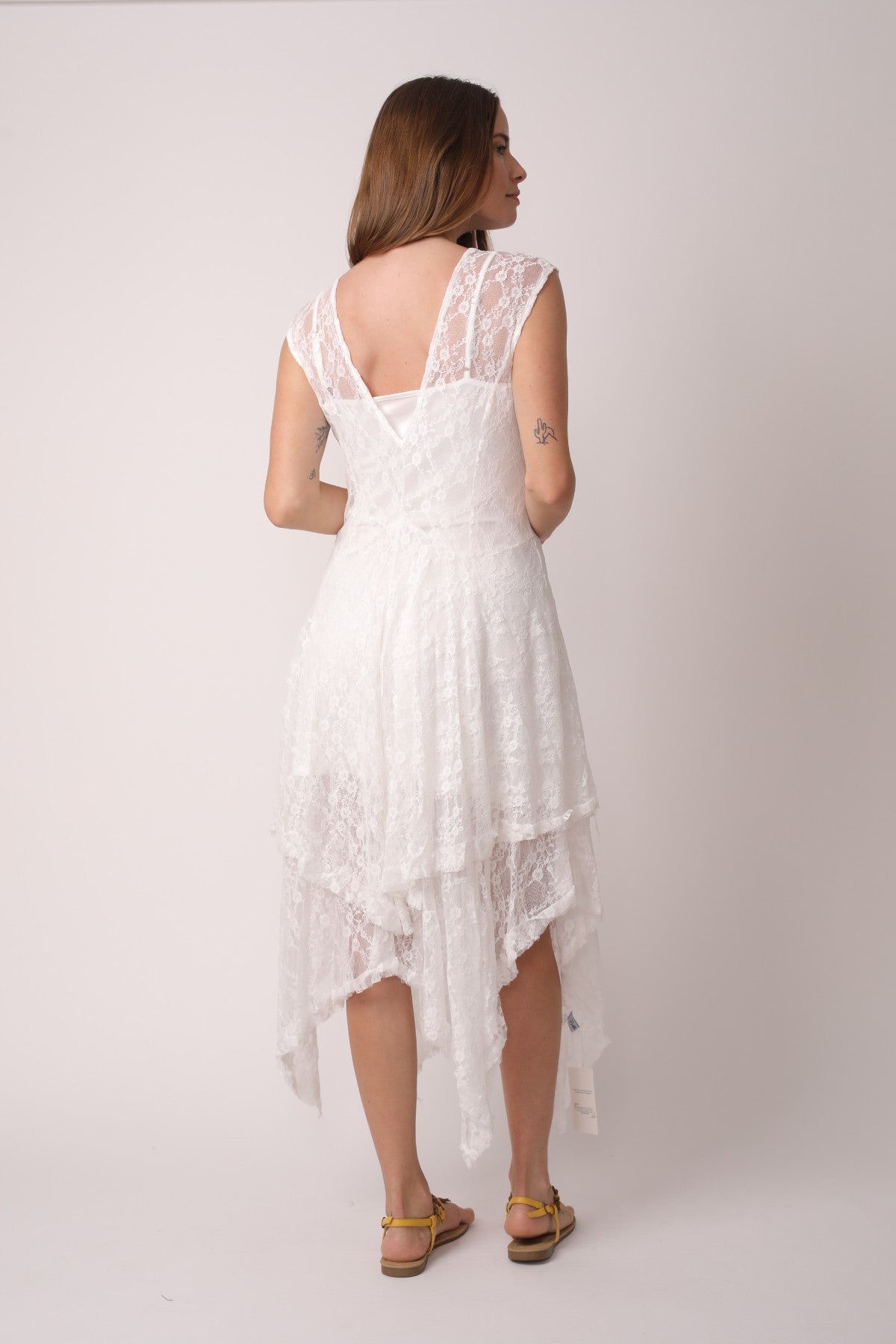 Layered Irregular Lace Bohemian Dress