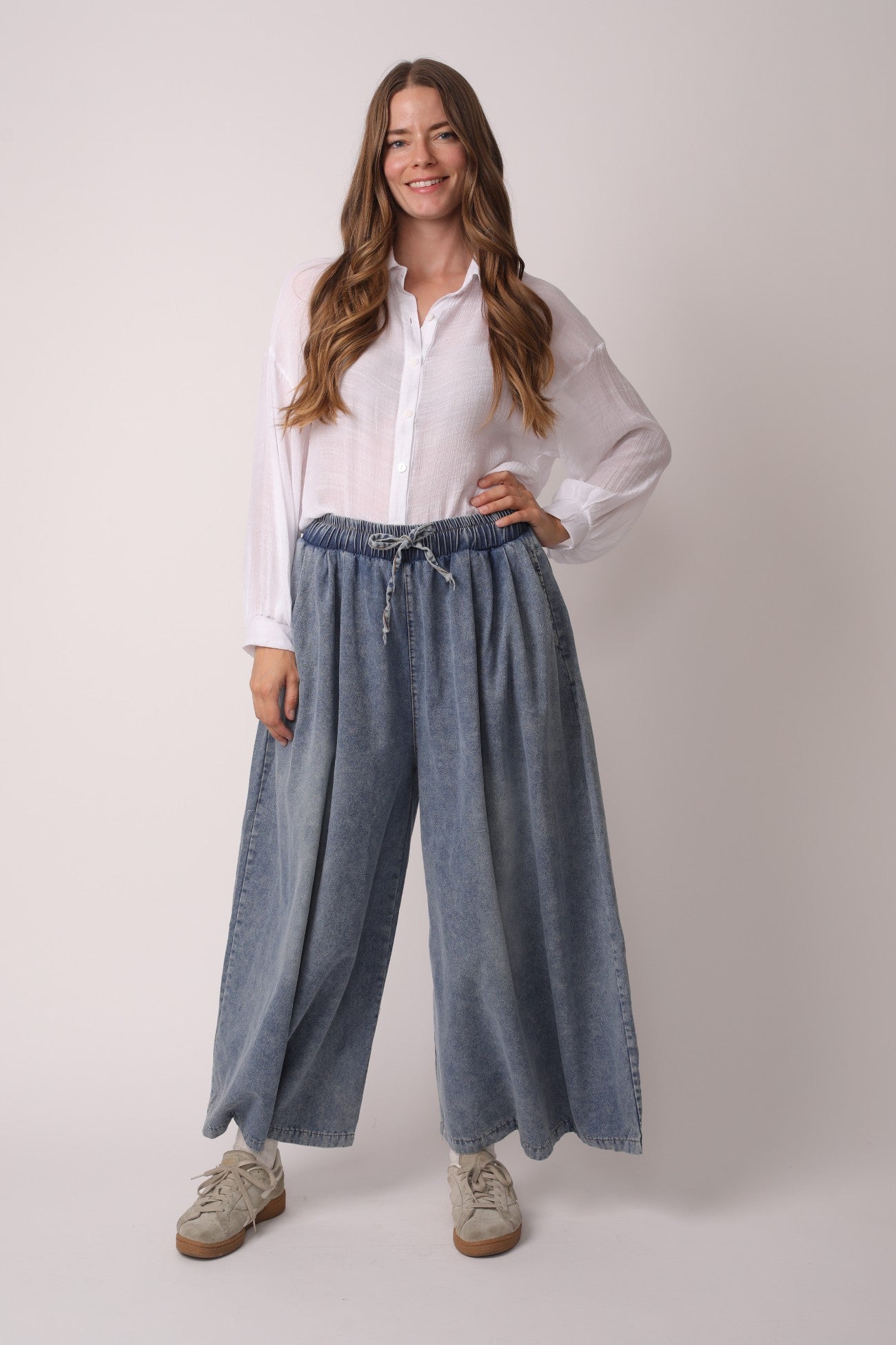 Light Blue Palazzo Jeans