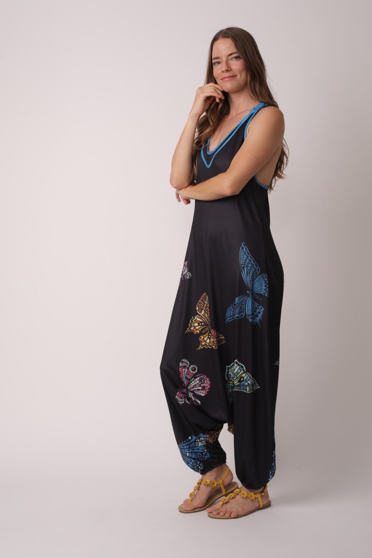 Indigo Soul Wide Leg Overalls