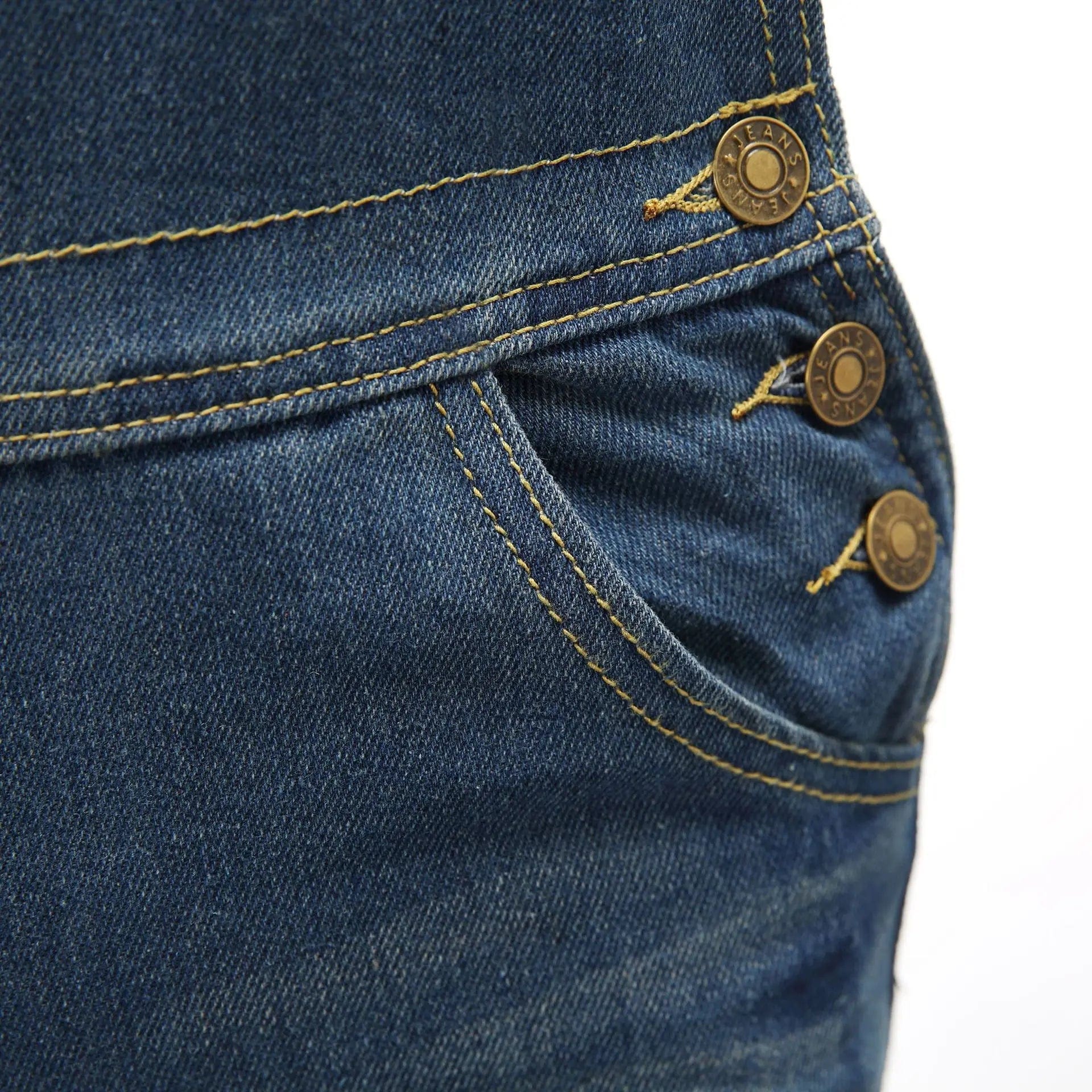 Buddha Trends Overalls Blue Denim Vintage Overall with Pockets