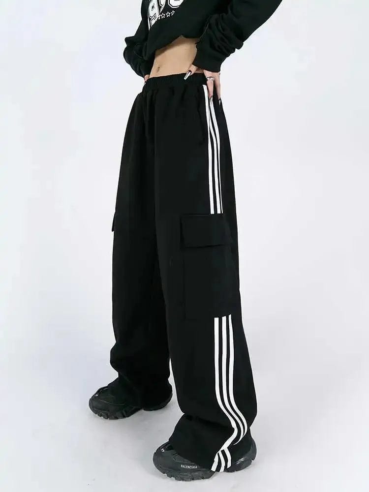 Buddhatrends Bottoms Black / S Streetsmart Oversized Cargo Pants