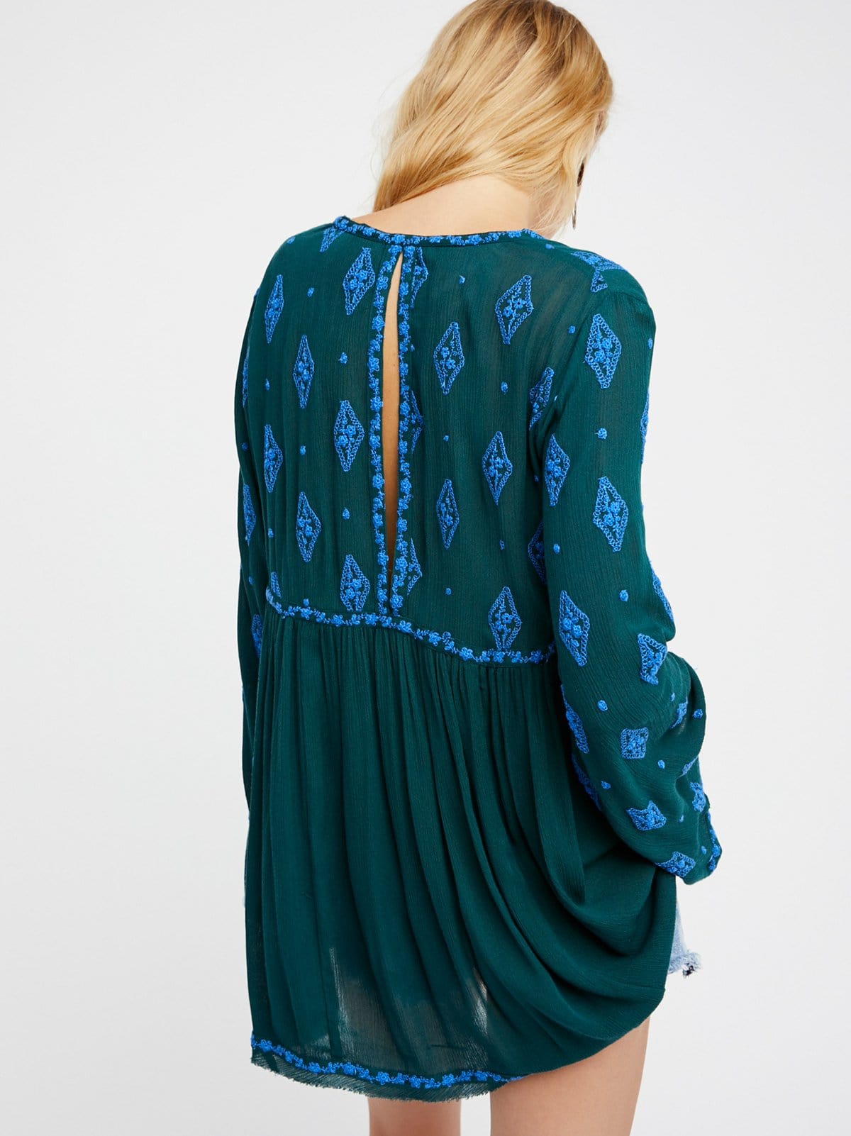 Buddhatrends Elegant Diamond Print Blouse for Women