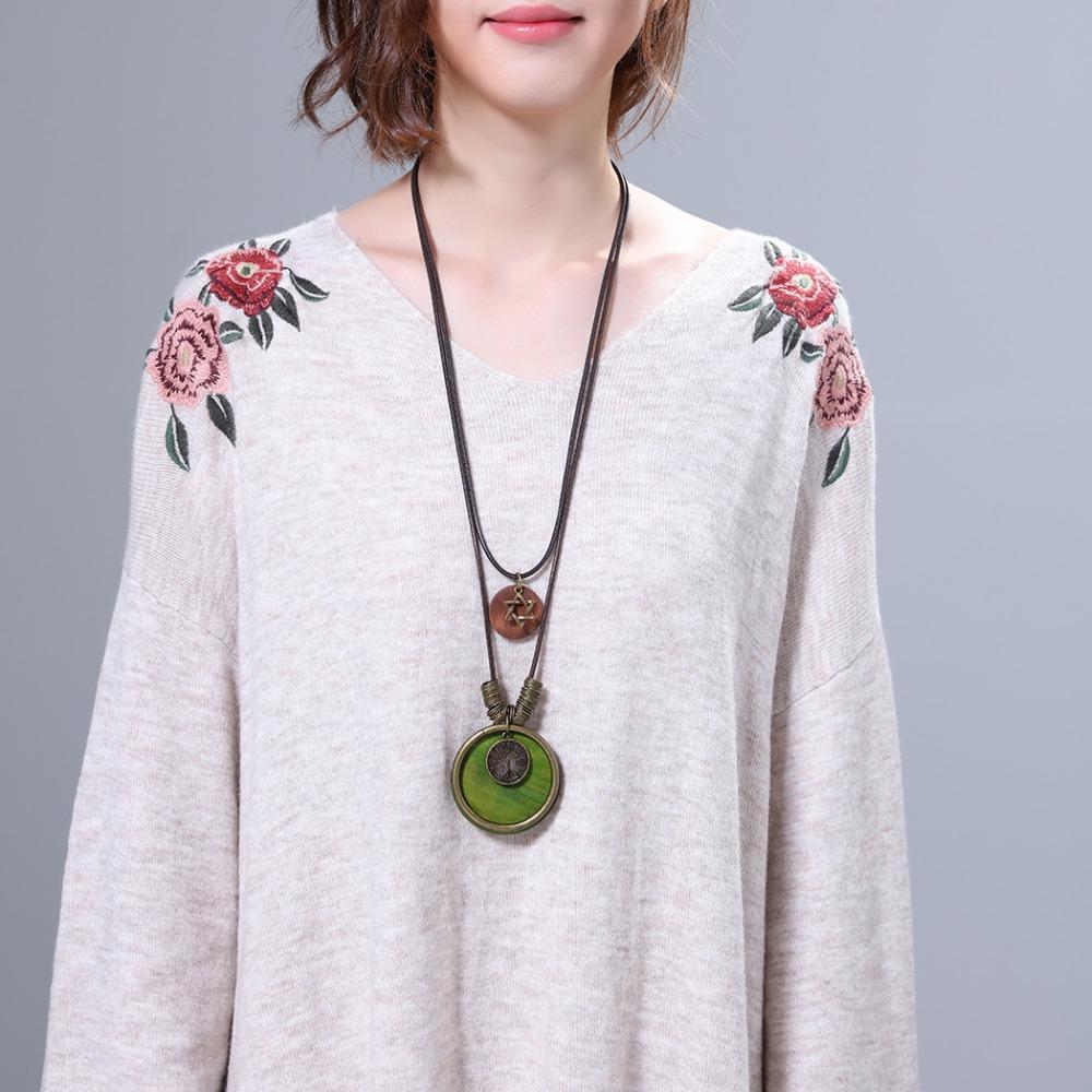 Buddha Trends 6 Pointed Star with Tree Of Life Wooden Necklace
