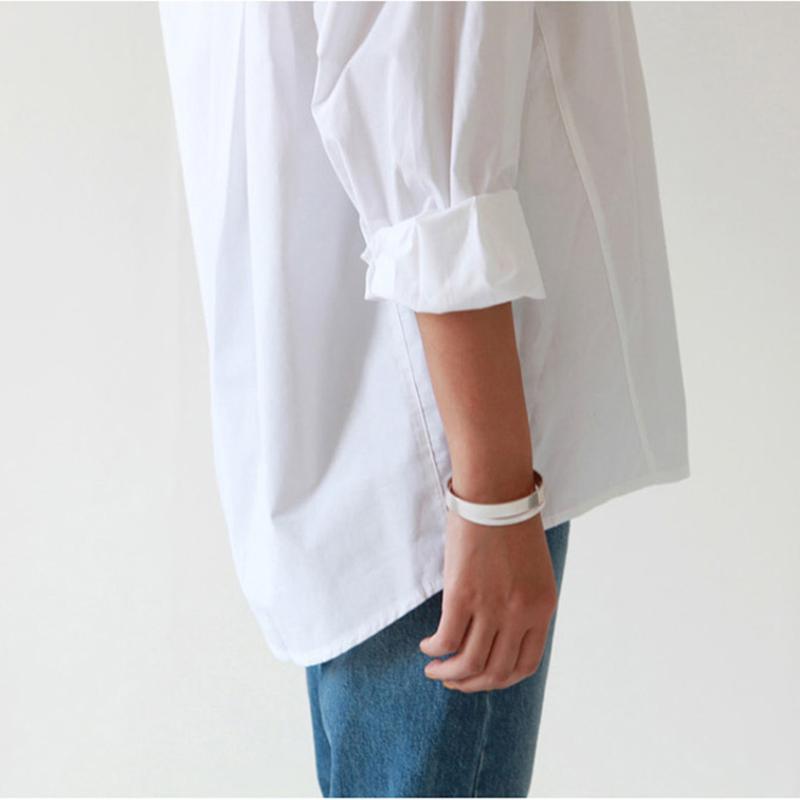 Buddha Trends Basic Feel White Button Up Shirt