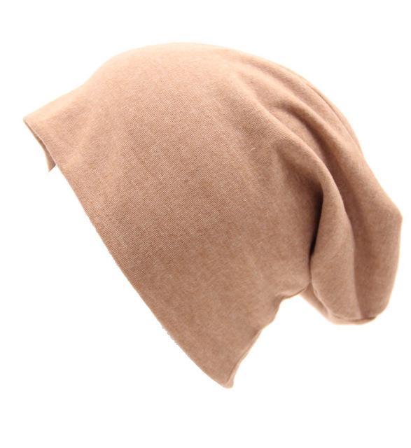 Buddha Trends Beanie Hats Cream Slouch Fit Casual Beanie