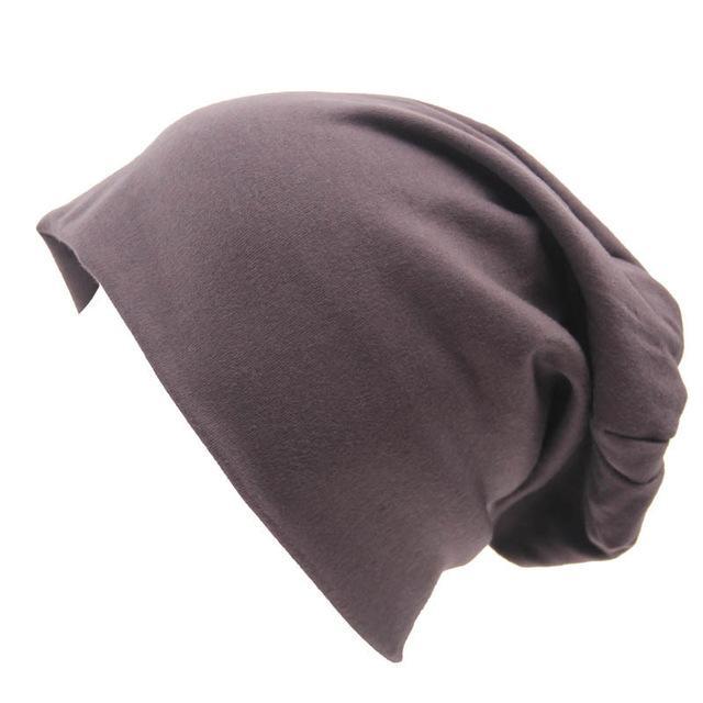 Buddha Trends Beanie Hats Dark gray Slouch Fit Casual Beanie