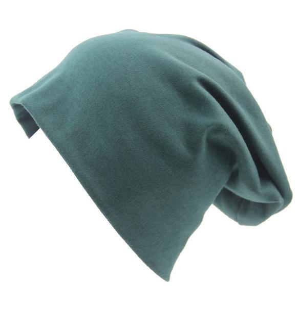 Buddha Trends Beanie Hats Dark green Slouch Fit Casual Beanie