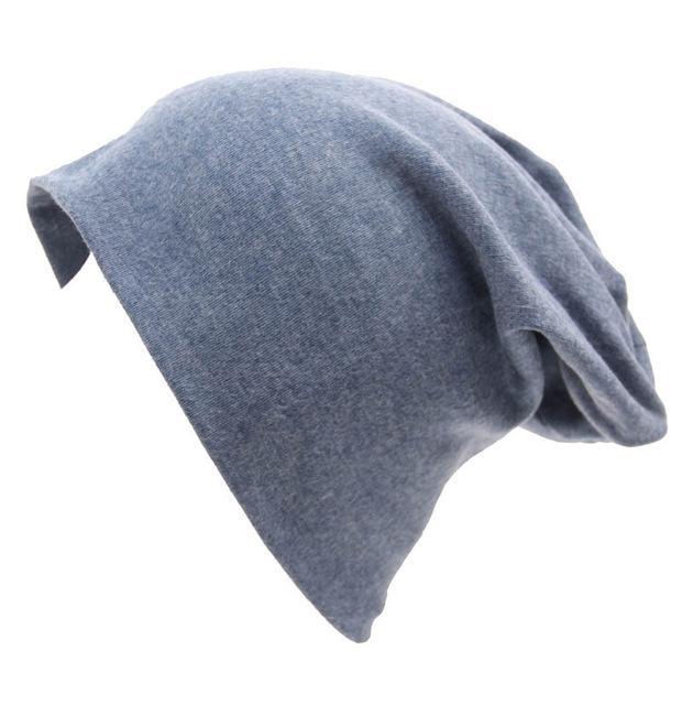 Buddha Trends Beanie Hats Denim blue Slouch Fit Casual Beanie