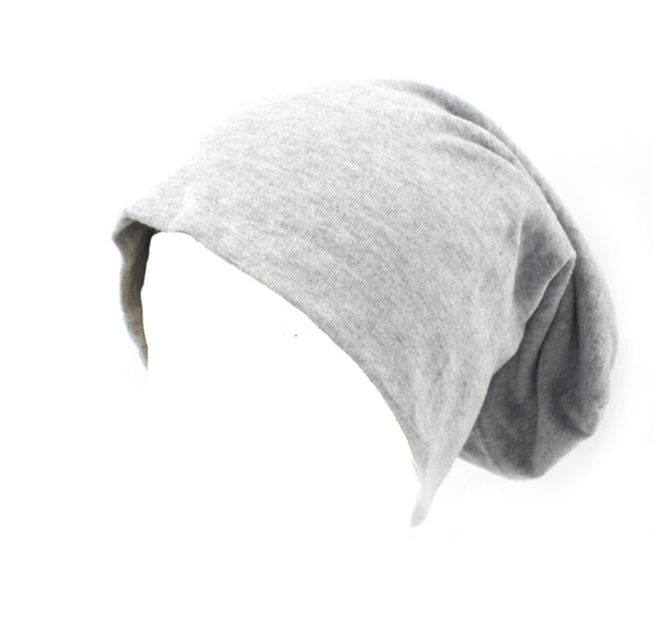 Buddha Trends Beanie Hats Light Grey Slouch Fit Casual Beanie