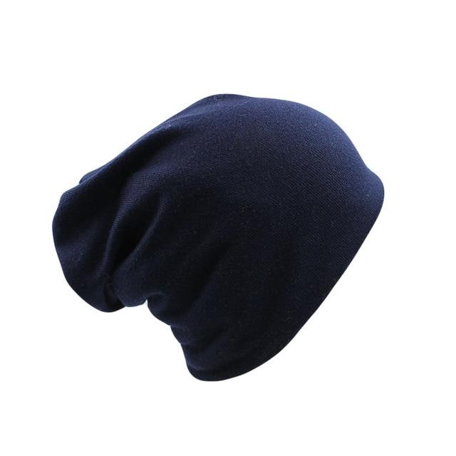Buddha Trends Beanie Hats Navy Blue Soft & Comfy Beanie