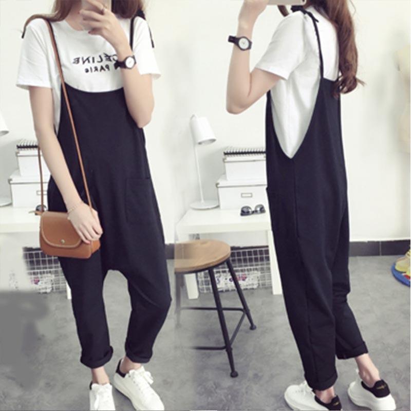 Buddha Trends Black / L Plus Size 90s Overalls For Women