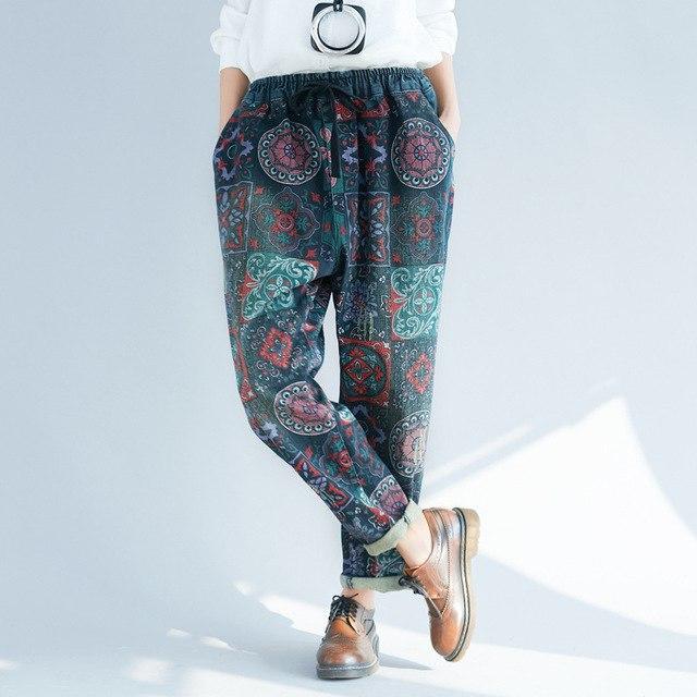 Buddha Trends Blue / One Size Retro Hippie Pants