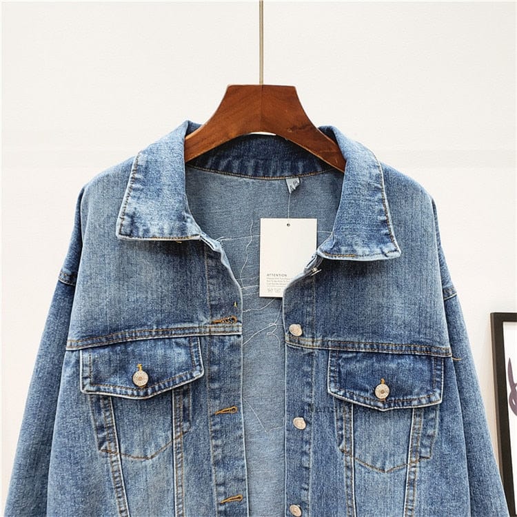 Buddha Trends Boho Handmade Embroidered Denim Jacket