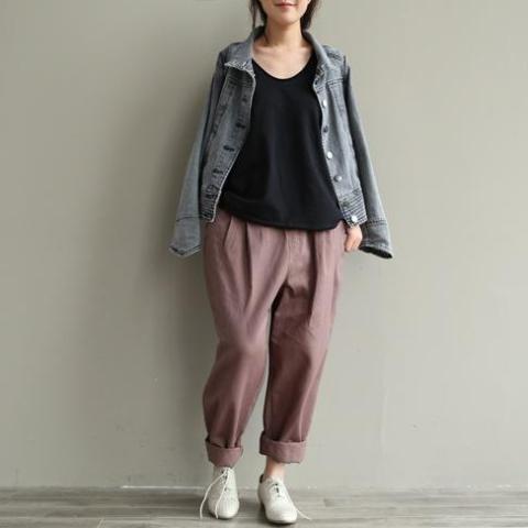 Casual Literary Roll-up Trousers | Zen