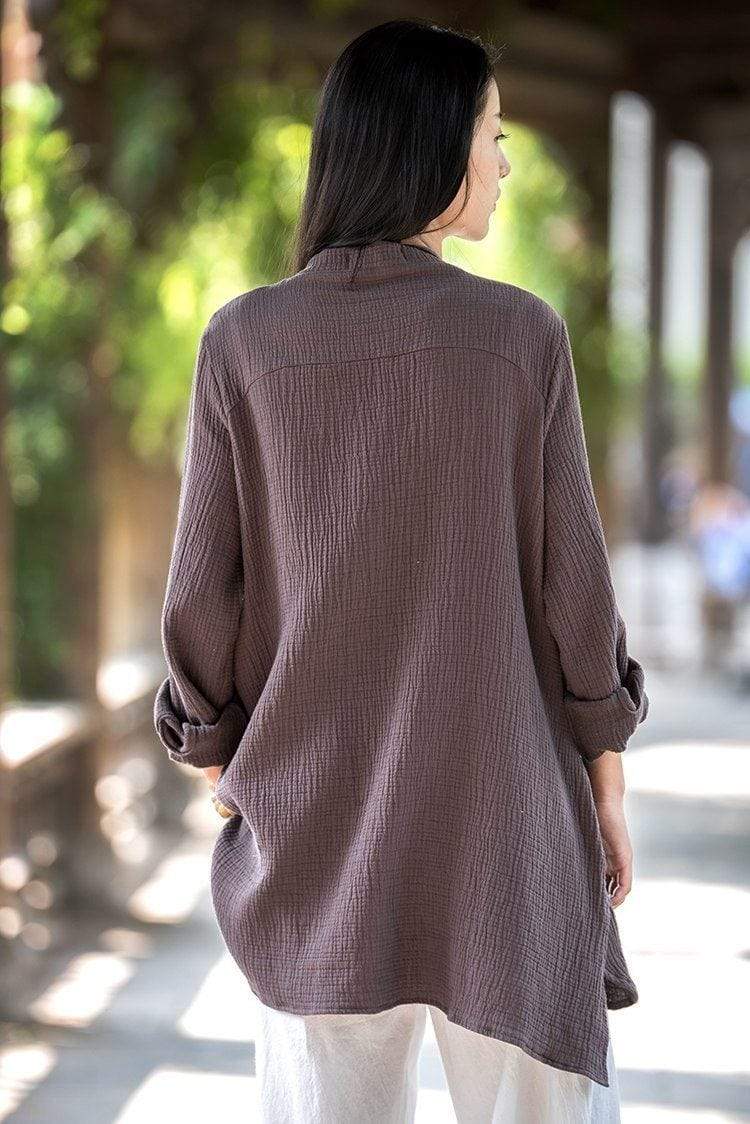 Button up Cotton and Linen Shirt | Zen
