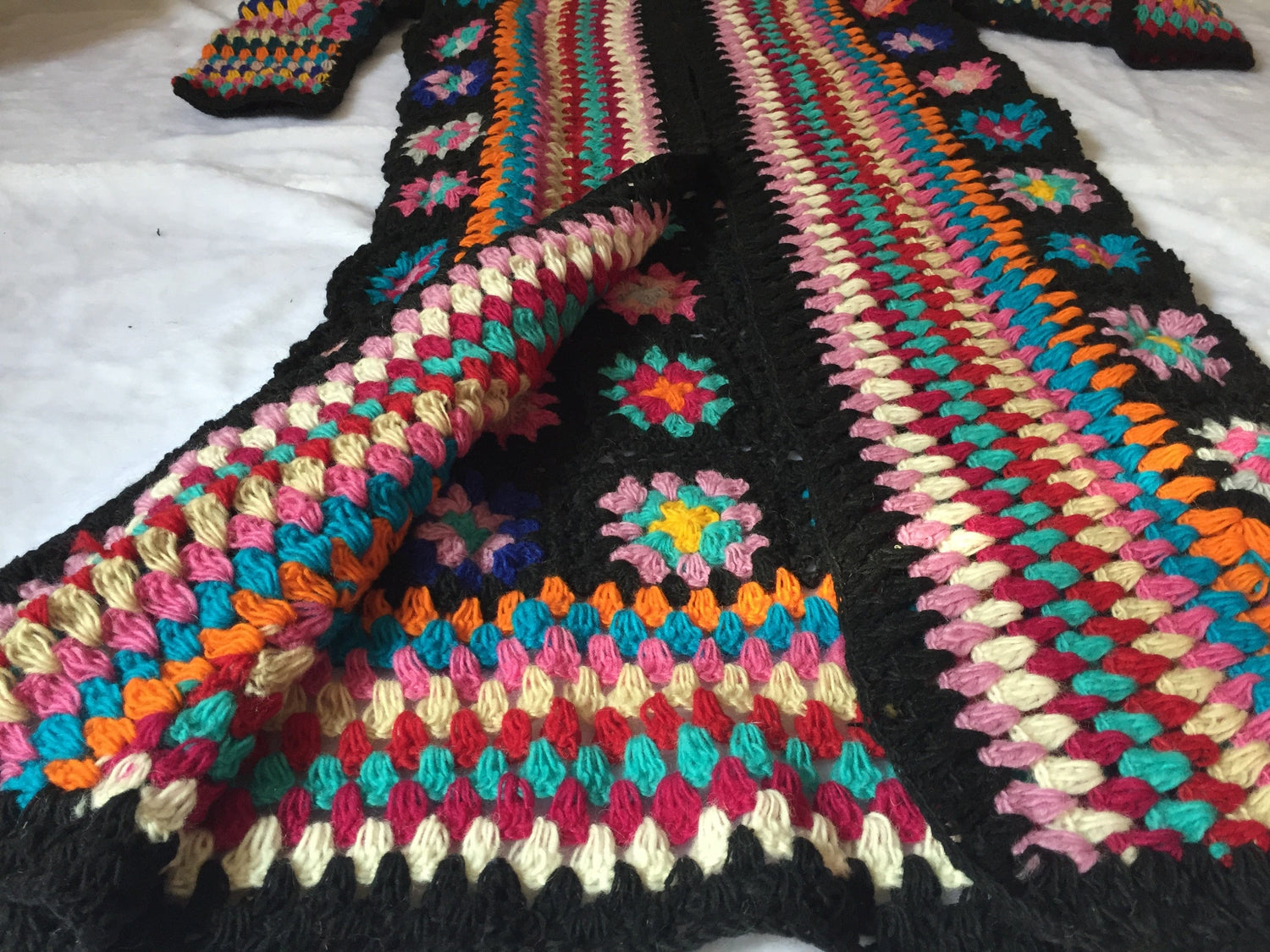 Buddha Trends Cardigans 100% Wool Handmade Hippie Cardigan