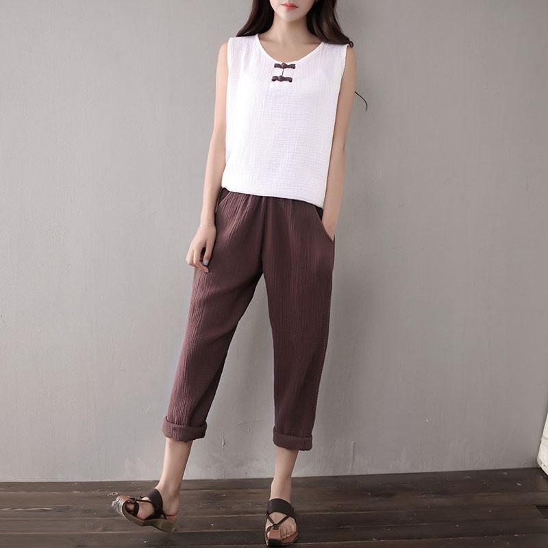 Buddha Trends Cotton And Linen Pants  | Zen