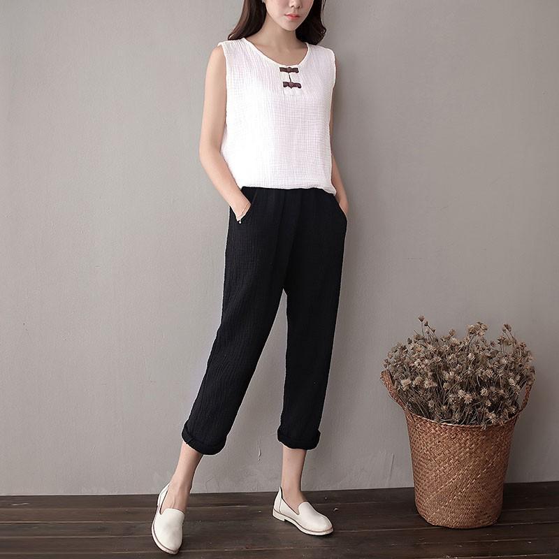 Buddha Trends Cotton And Linen Pants  | Zen