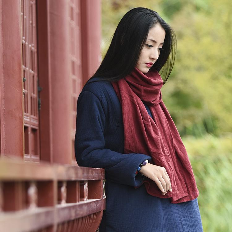 Buddha Trends Cotton Linen Large Scarf