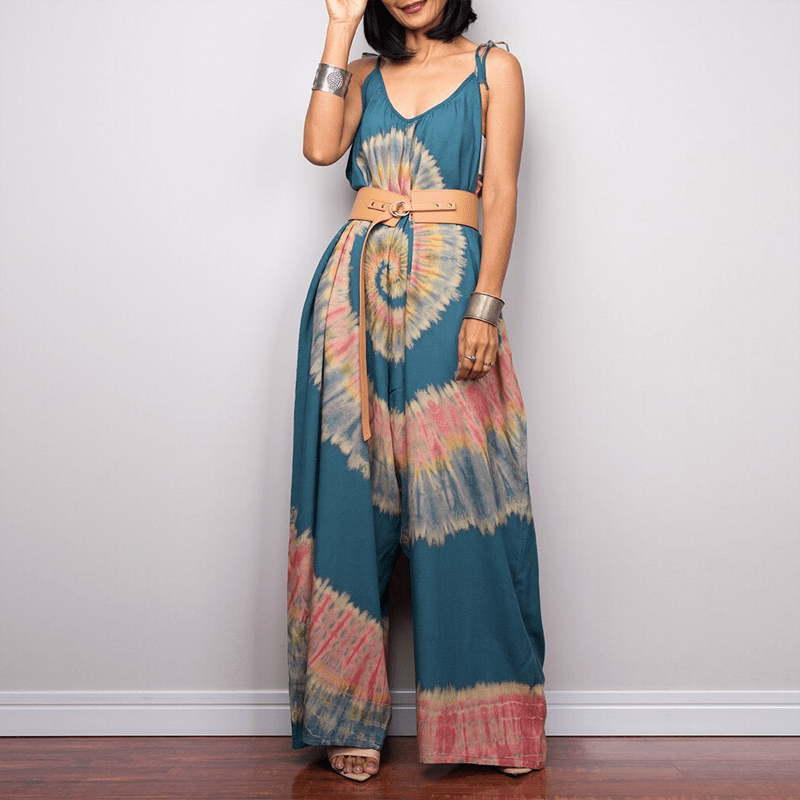 Buddha Trends Drawstring Dungaree Overall
