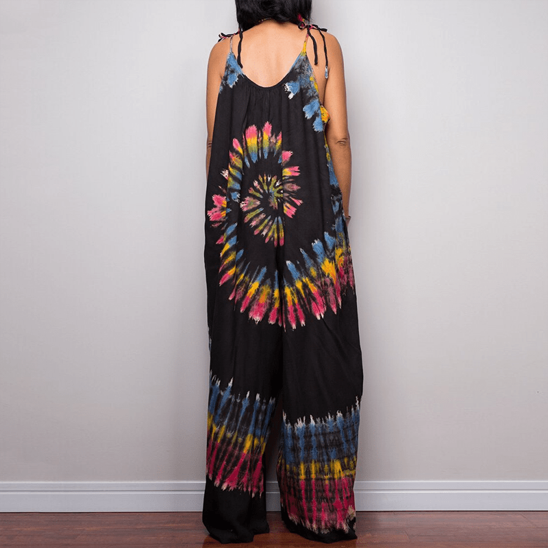 Buddha Trends Drawstring Dungaree Overall