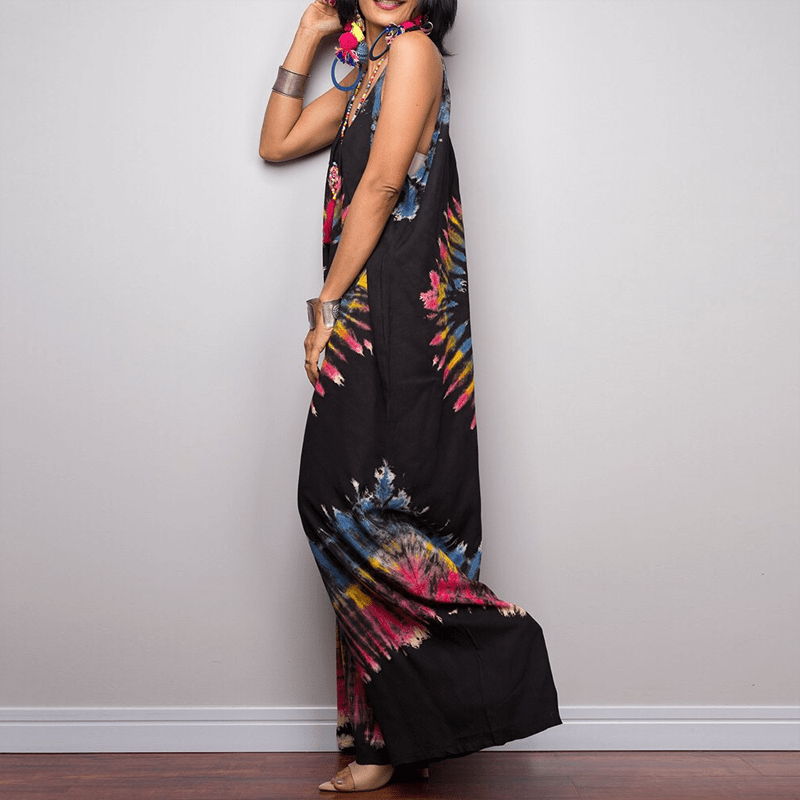Buddha Trends Drawstring Dungaree Overall