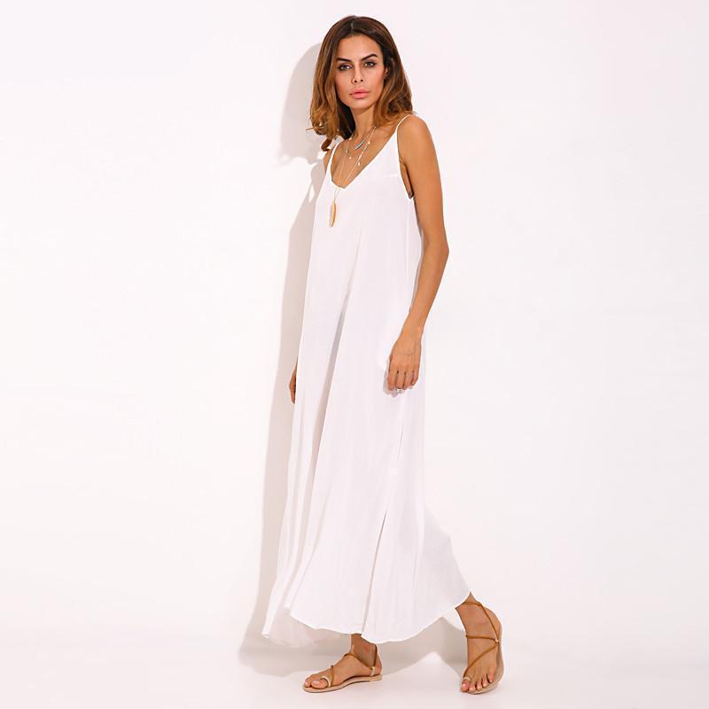 Buddha Trends Dress Boho V Neck Sleeveless Beach Dress