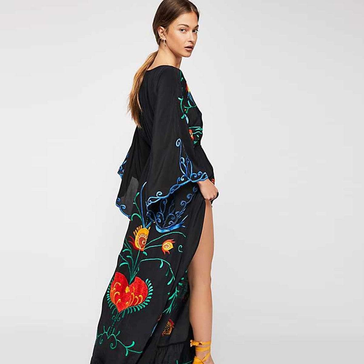Buddha Trends Dress Higher Consciousness Boho Maxi Dress