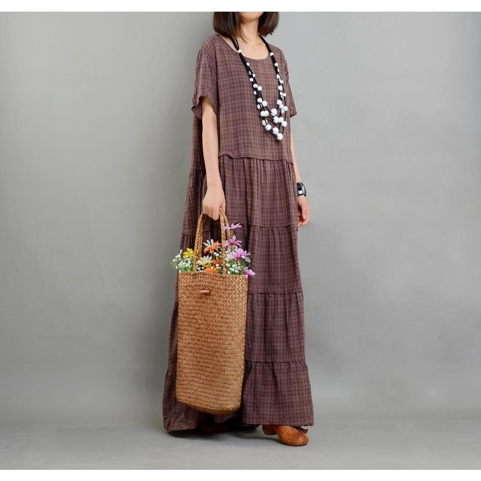 Buddha Trends Dress Loose Cotton and Linen Dress | Nirvana