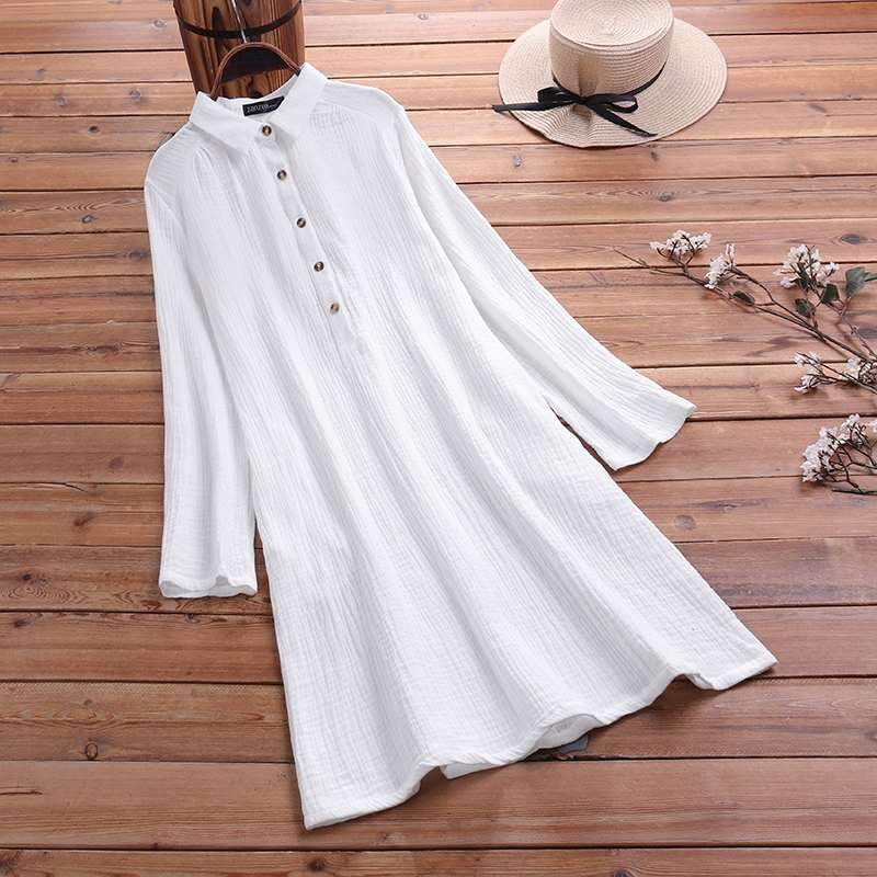 Buddha Trends Dress Modern Boho Plus Size Shirt Dress