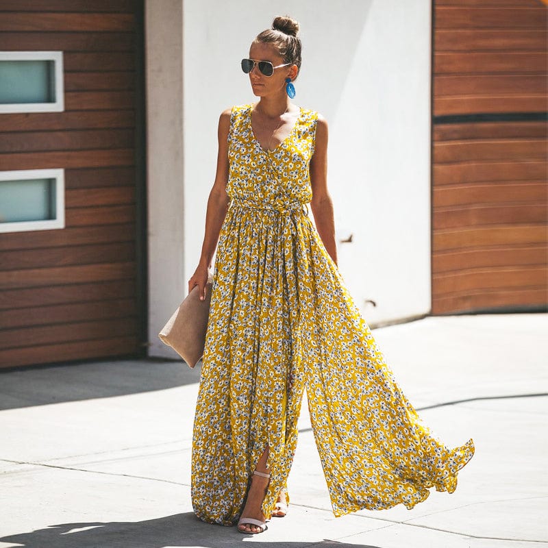 Buddha Trends Dress Mystery Floral Boho Maxi Dress
