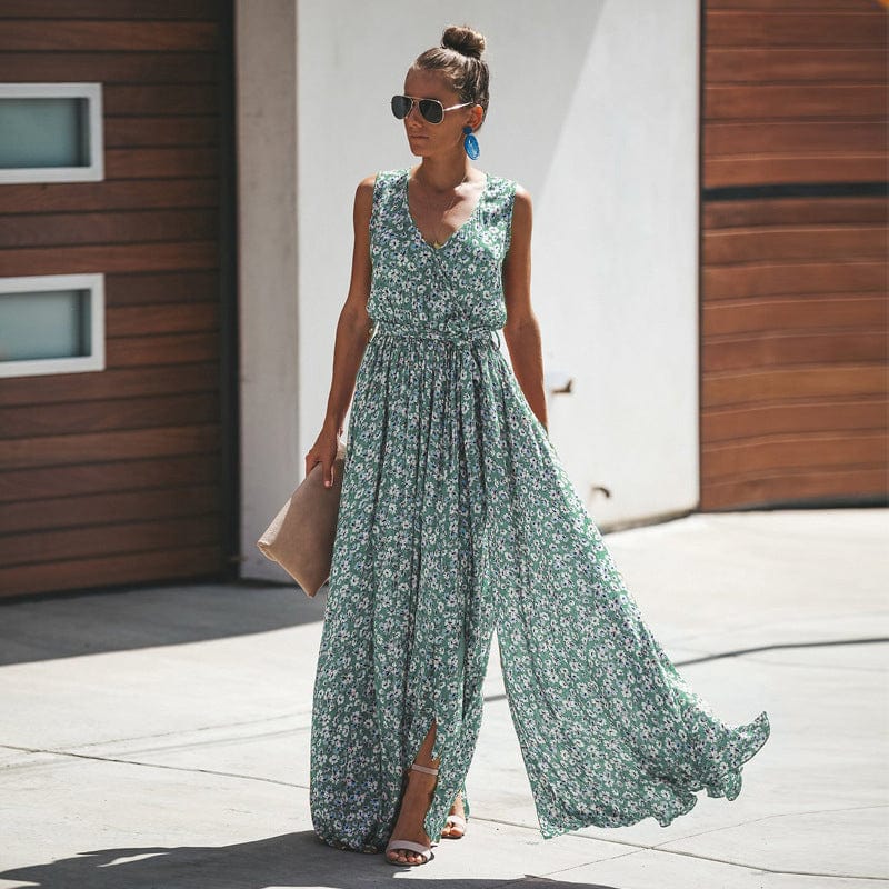 Buddha Trends Dress Mystery Floral Boho Maxi Dress