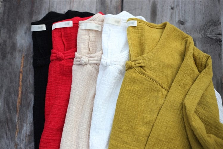 Buddha Trends Dress Oversized Cotton Linen Tunic Dress | Zen