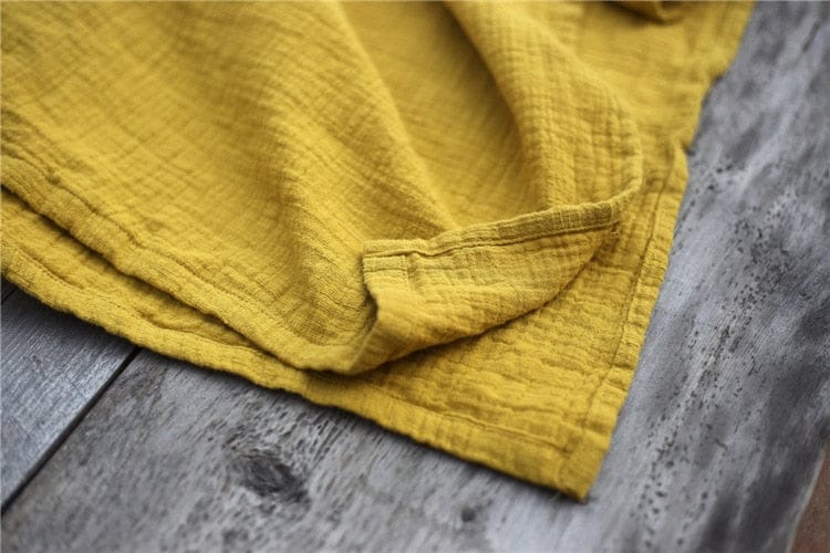 Buddha Trends Dress Oversized Cotton Linen Tunic Dress | Zen