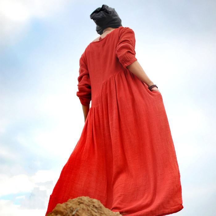 Buddha Trends Dress Oversized Long Hippie Dresses