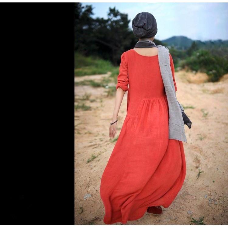 Buddha Trends Dress Oversized Long Hippie Dresses