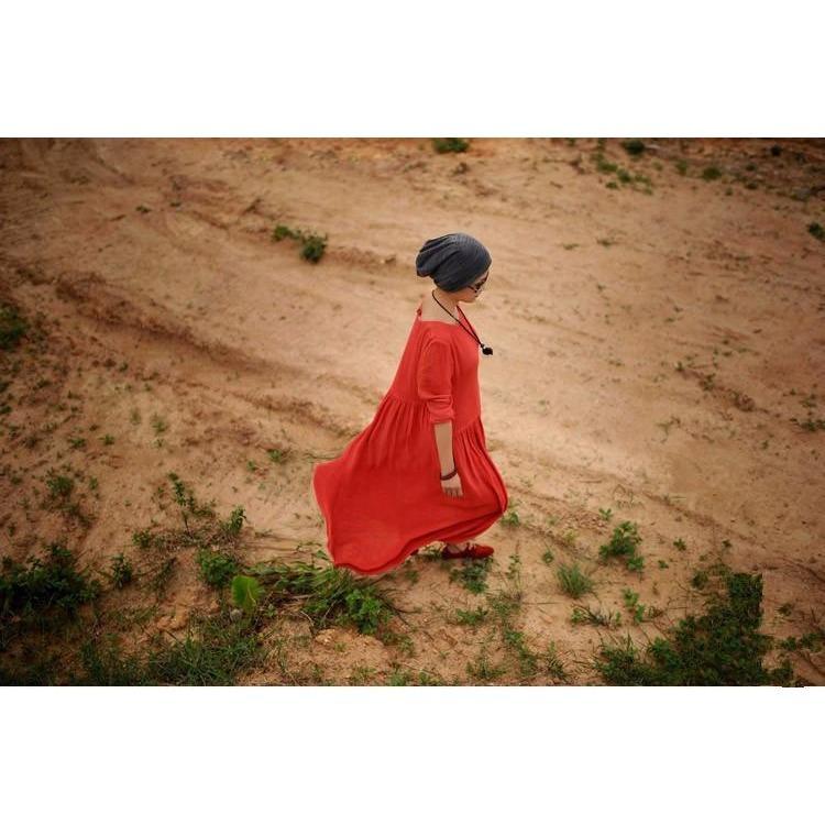 Buddha Trends Dress Oversized Long Hippie Dresses
