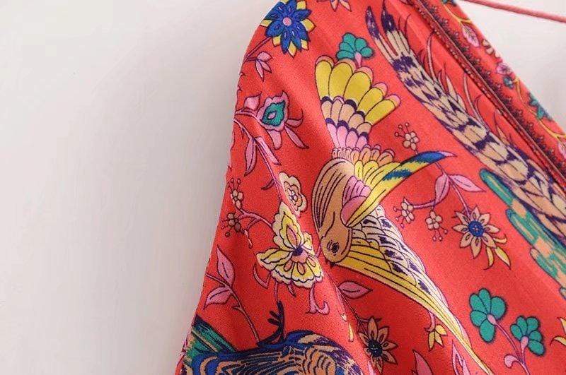 Buddha Trends Dress Starshine Floral Hippie Maxi Dress