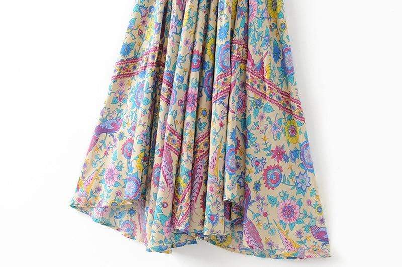 Buddha Trends Dress Starshine Floral Hippie Maxi Dress