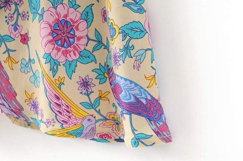 Buddha Trends Dress Starshine Floral Hippie Maxi Dress