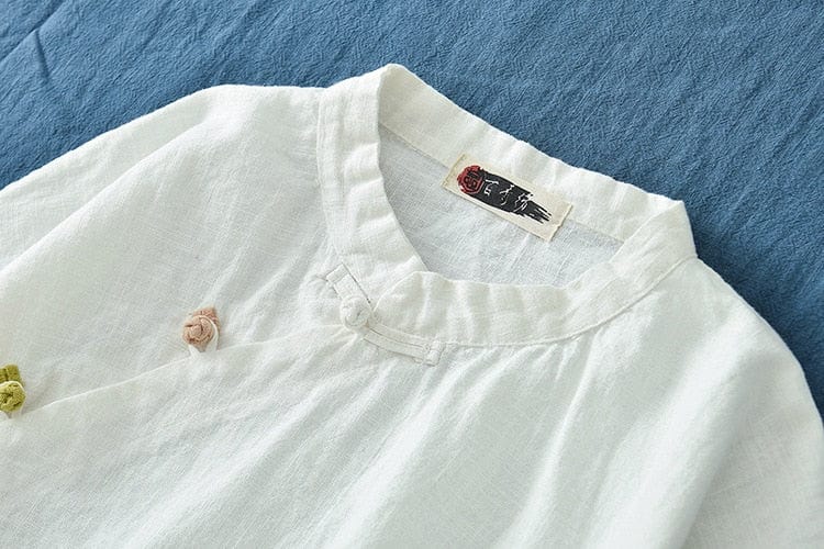 Buddha Trends Fall Linen Shirt | Zen