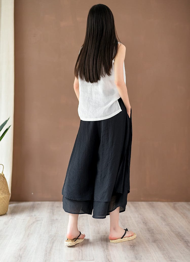 Buddha Trends Flowy 3/4 Length Palazzo Pants | Zen